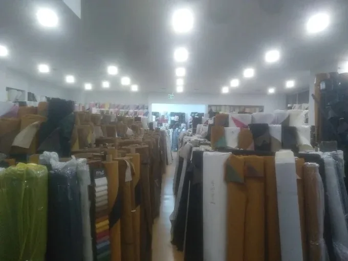 Pala Suni Dericilik showroom with faux leather colours in Istanbul